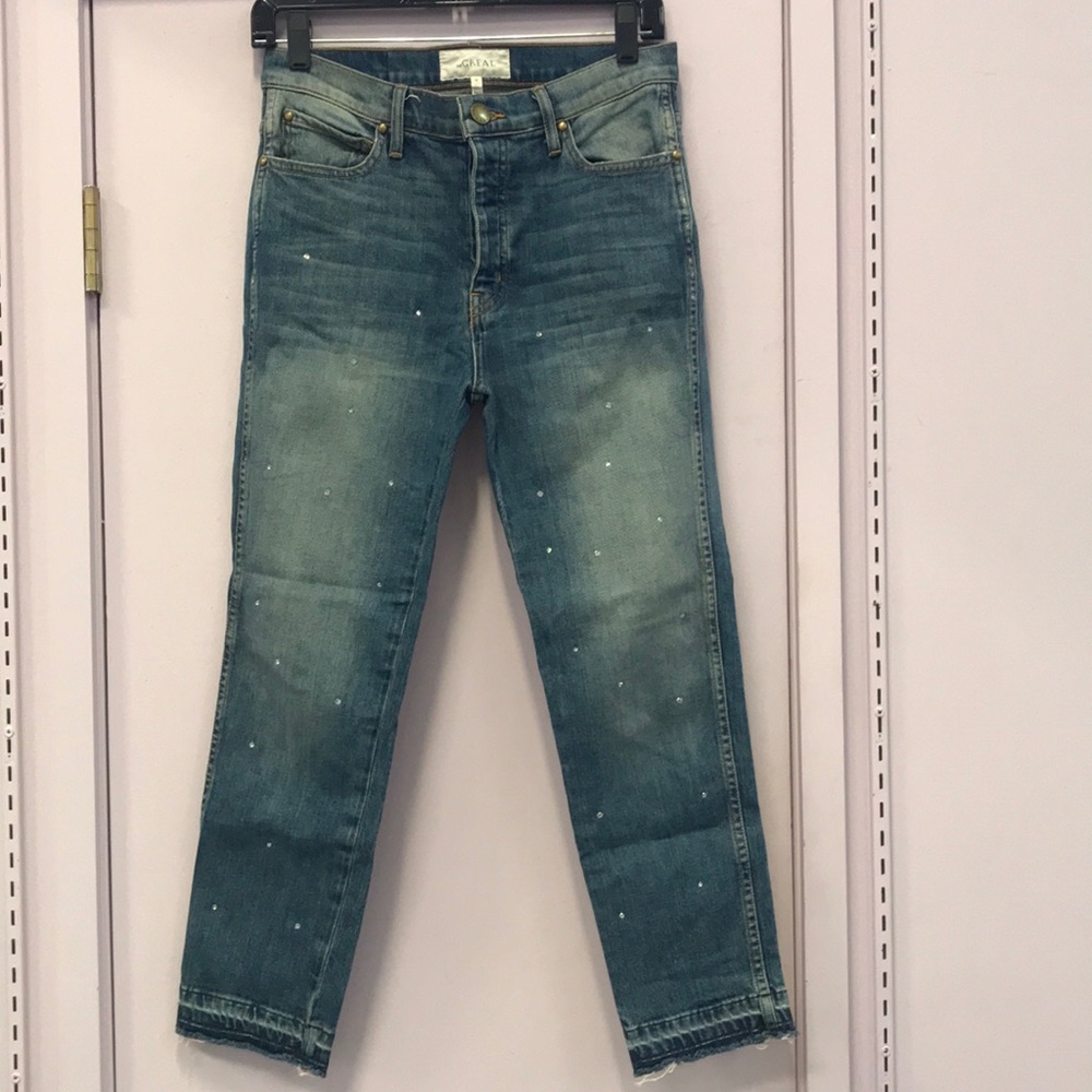 The GREAT jeans with diamond detailing